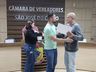 Vice-campeões dos Joguinhos Abertos recebem moção na Câmara de Cedro