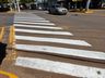Urbanismo realiza pintura de nova sinalização de trânsito no centro