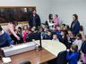 40 crianças da creche São Domingos visitam a Rádio Cedro FM