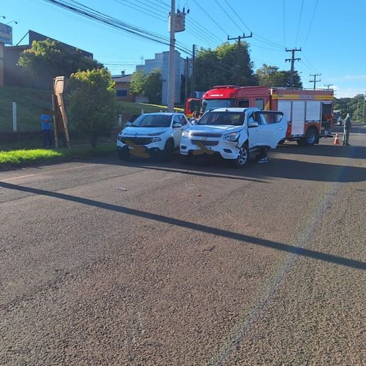 Motociclista fica ferido em colisão frontal na BR-163 em Guarujá do Sul