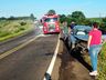 Três pessoas ficam feridas em acidente na BR-163