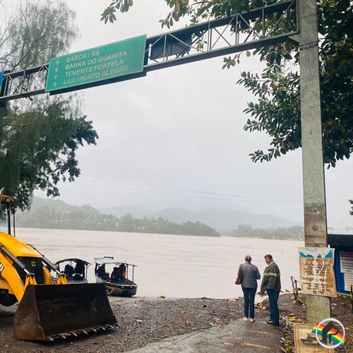 Nível do Rio Uruguai está reduzindo 