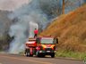 VÍDEO: Incêndio atinge vegetação às margens da BR 282, entre SMO e Paraíso