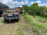 Veículo sai da pista após condutor tentar desviar buraco na BR-163