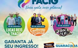 Ingressos para os shows da FACIG começam a ser comercializados 