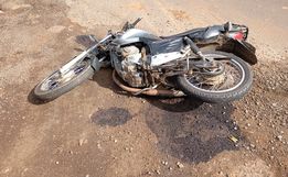 Motociclista fica ferido em colisão traseira com carro na BR 158, em Cunha Porã