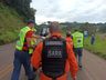 Acidente na SC-160 deixa motociclista gravemente ferido 