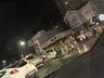 Assalto termina com perseguição, tiros e acidente em Blumenau; fotos