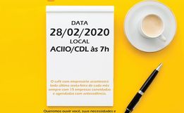 Nova diretoria da ACIIO CDL implanta Café com Empresários para aproximar associados da entidade