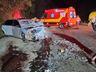 Acidente entre carro e caminhão deixa homem ferido na BR-282