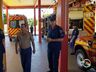 Comandante geral dos Bombeiros de SC visita a região