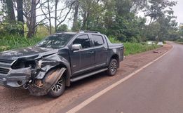 Colisão traseira envolve dois veículos na SC-163, em São João do Oeste