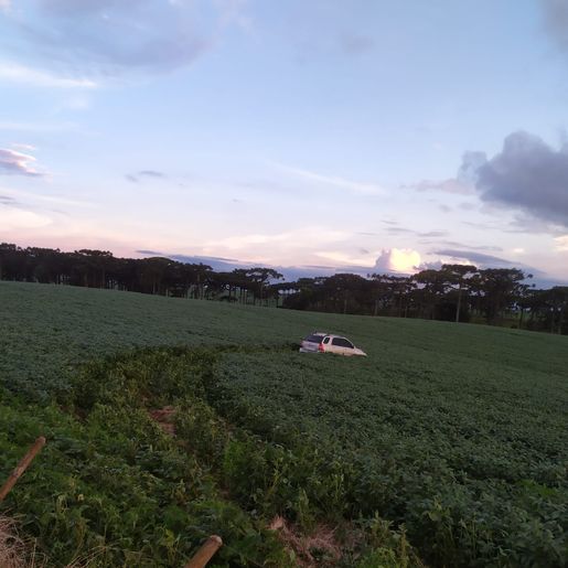 Mulher fica ferida em saída de pista na SC-305 