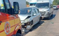 Acidente na BR-282 envolve três veículos e deixa um ferido em Maravilha