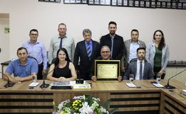 Policial é homenageado em Sessão Solene em Saltinho