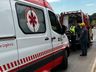 Veículo sai da pista e se choca contra barranco na BR-163, em SMO 