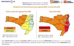 Campo Erê suspende aulas na rede municipal e estadual devido previsão de ciclone 